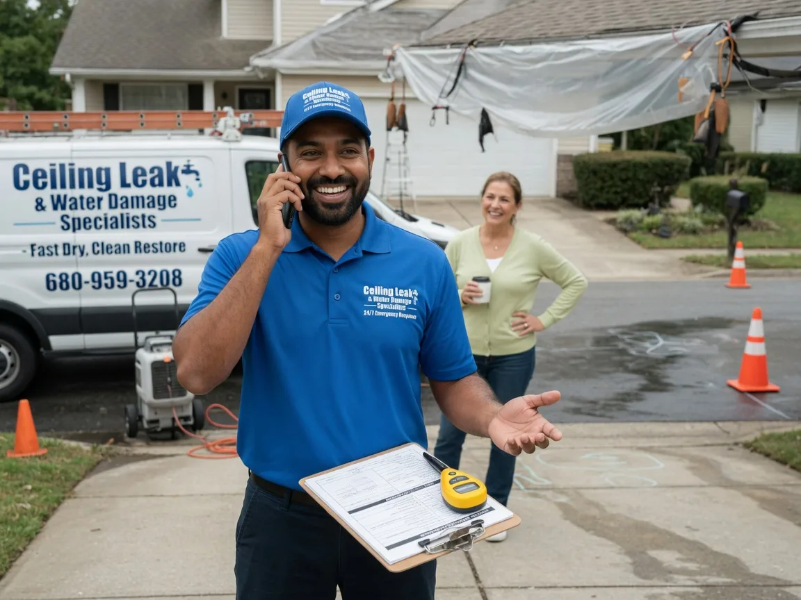 Ceiling Leak Cleanup Oshkosh, NE FAQs
